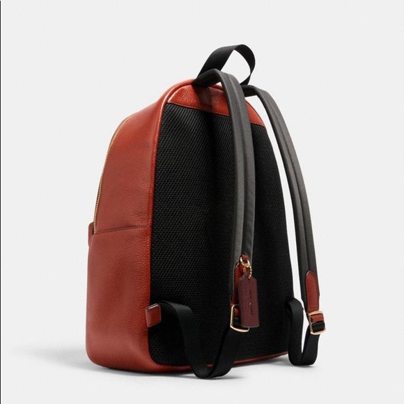 New💃Coach Charlie Backpack With Varsity Stripe - Picture 5 of 11